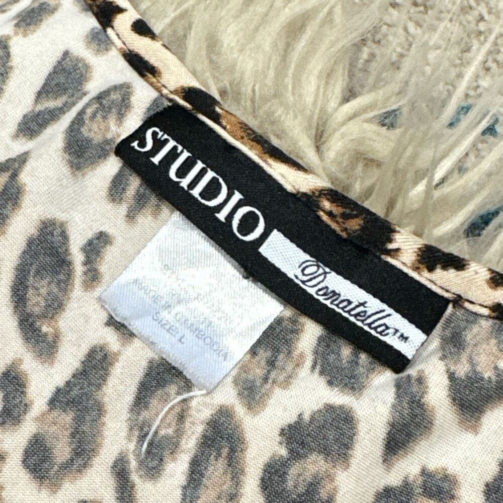Cheetah print dress size large - Picture 2 of 3